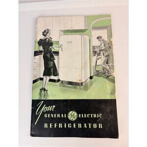 VINTAGE GENERAL ELECTRIC REFRIGERATOR BOOKLET * WEARING DUE TO AGE*
